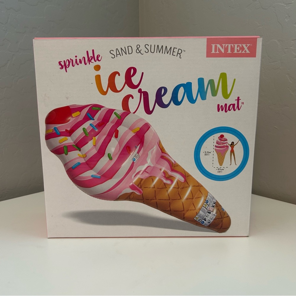 Intex inflatable ice cream pool mat NEW sealed
